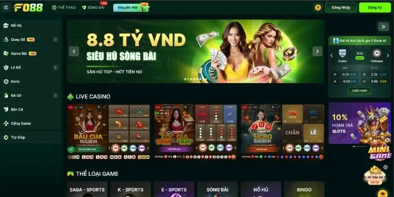 FO88: Nhà Cái Săn Thưởng Cực Chất | Kèo Đấu Đầy Cảm Xúc 1 FO88