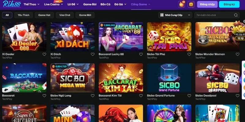 Rik88 liên tục cập nhật những siêu phẩm giải trí hot nhất