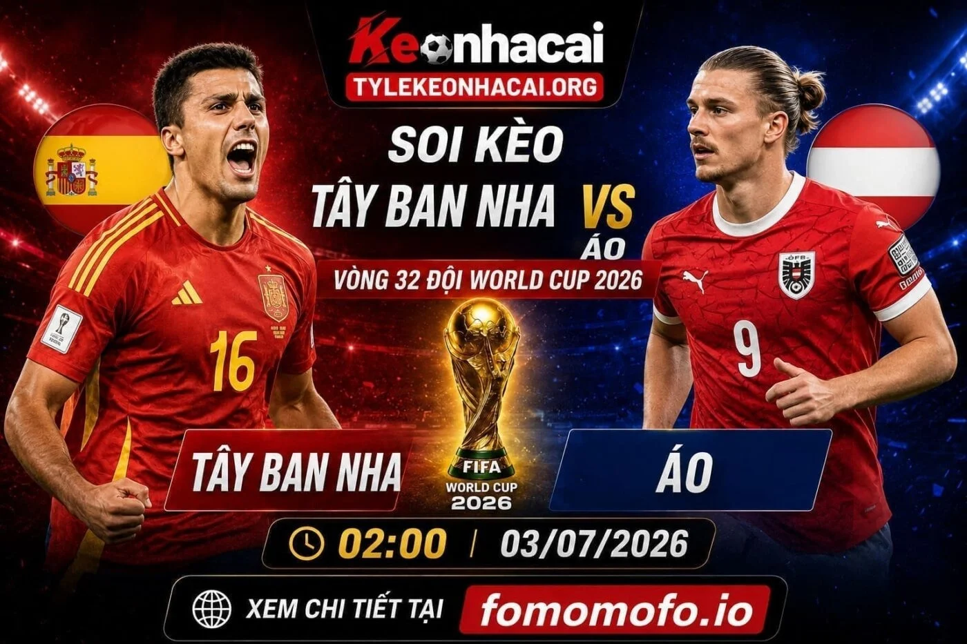 Soi Kèo Bóng Đá Tây Ban Nha vs Áo 02h00 03/07